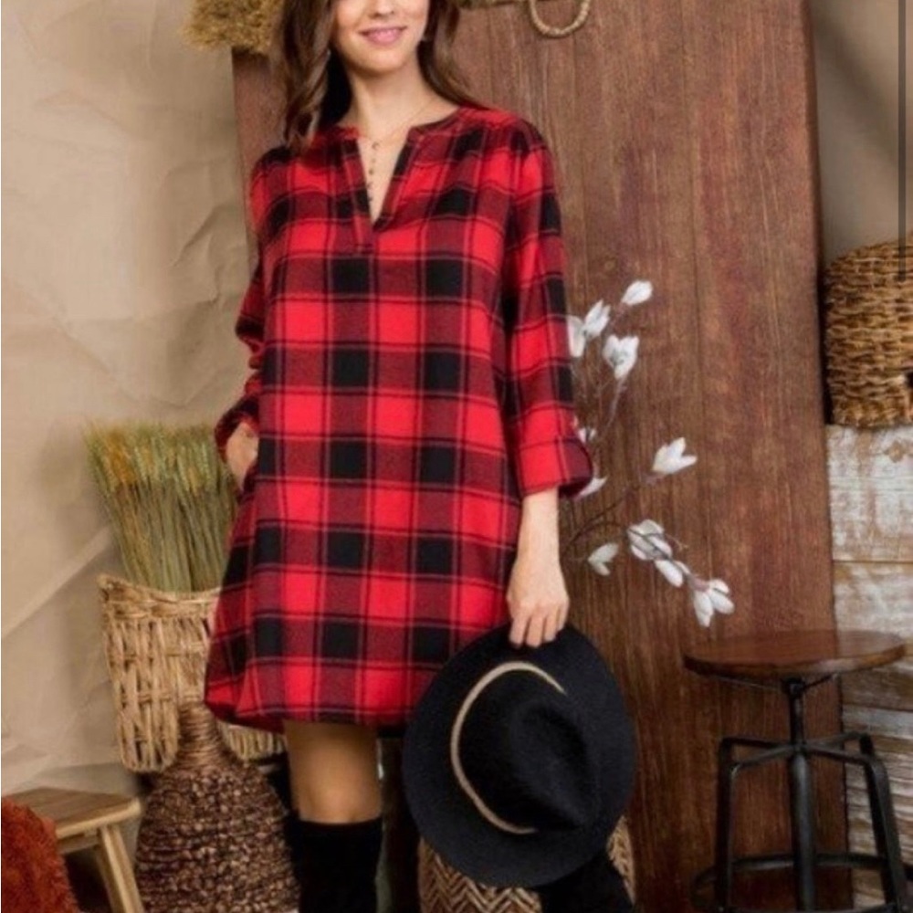 🖤 JUST ARRIVED 🖤 Buffalo Plaid Tunic Dress